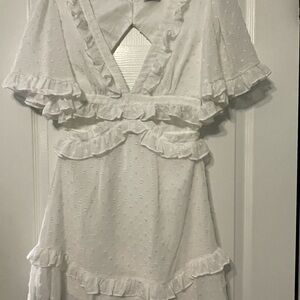 Hello Molly Ivory Textured Dress